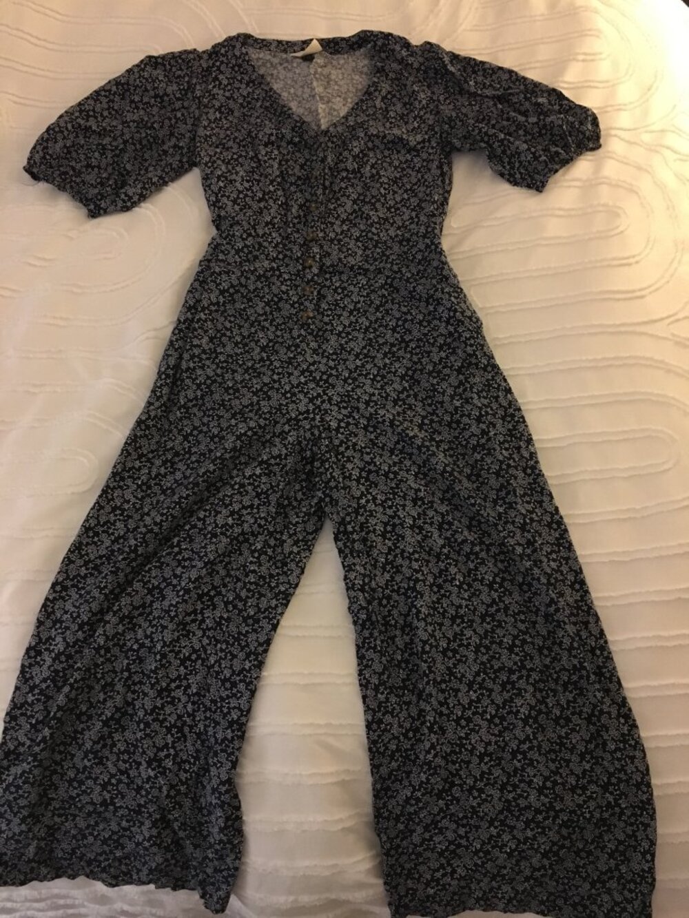 Blue Floral Jumpsuit